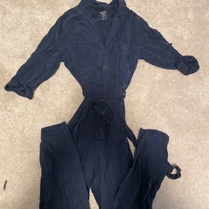 Abercrombie and Fitch size medium navy jumpsuit